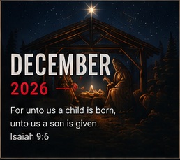 December 2026 seasonal artwork
